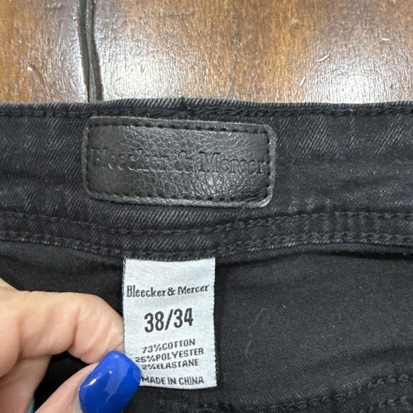 Bleecker and Mercer Men's Black Denim Jeans Size 38/34 - Picture 4 of 6